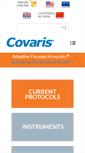 Mobile Screenshot of covaris.com